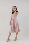 Изысканное платье с американской проймой (Нежный розовый)  - фото 